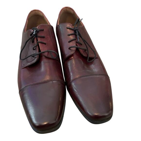 Florsheim Oxfords Shoes Cap Toe Lace-Up Leather Burgundy Size 13 main image 6